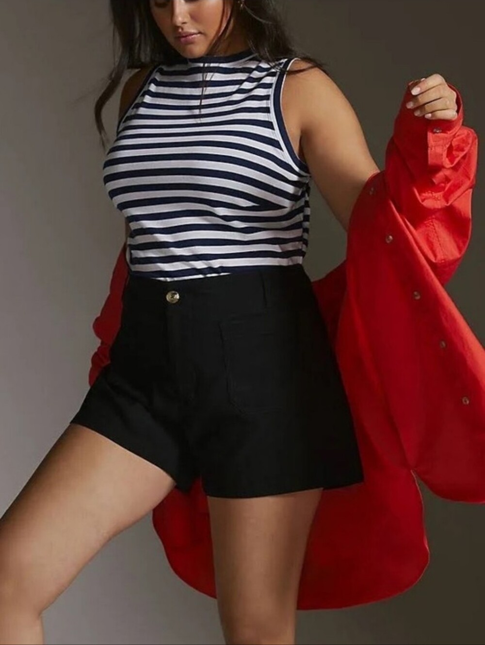 Anthropologie - Maeve The Colette High Rise Shorts - Black Size 32